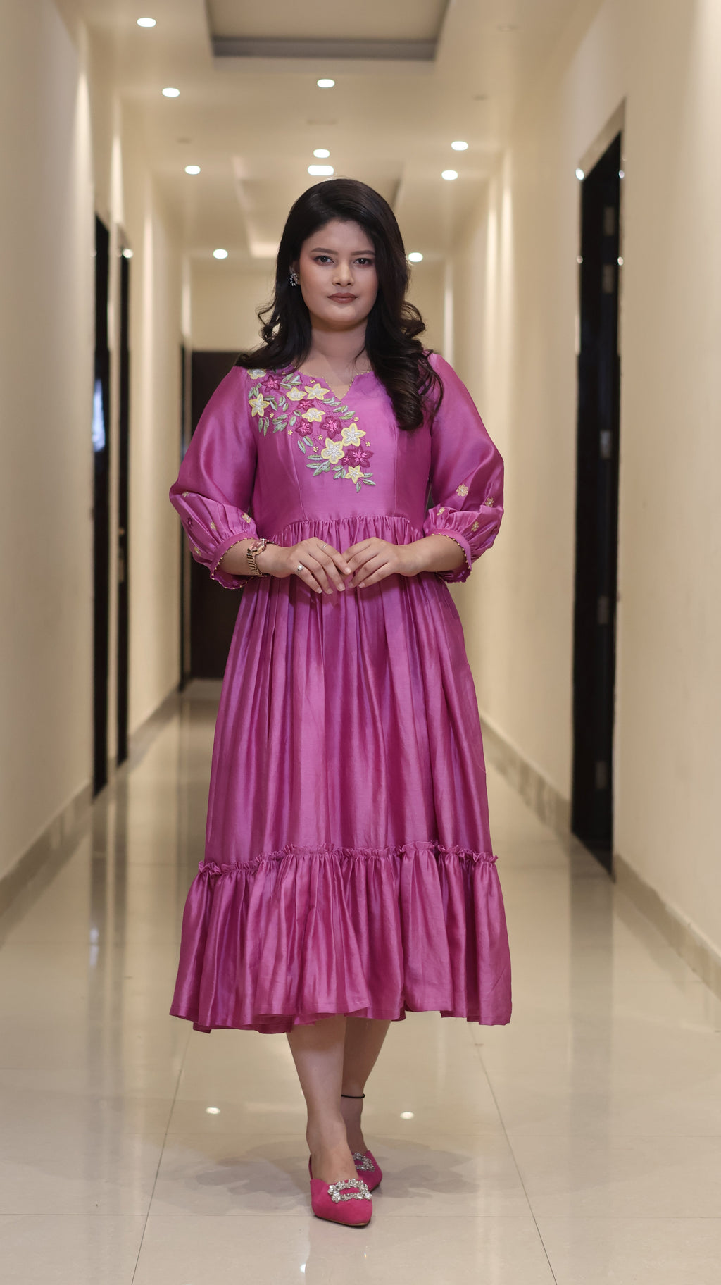 The Magenta Orchid Tiered Set
