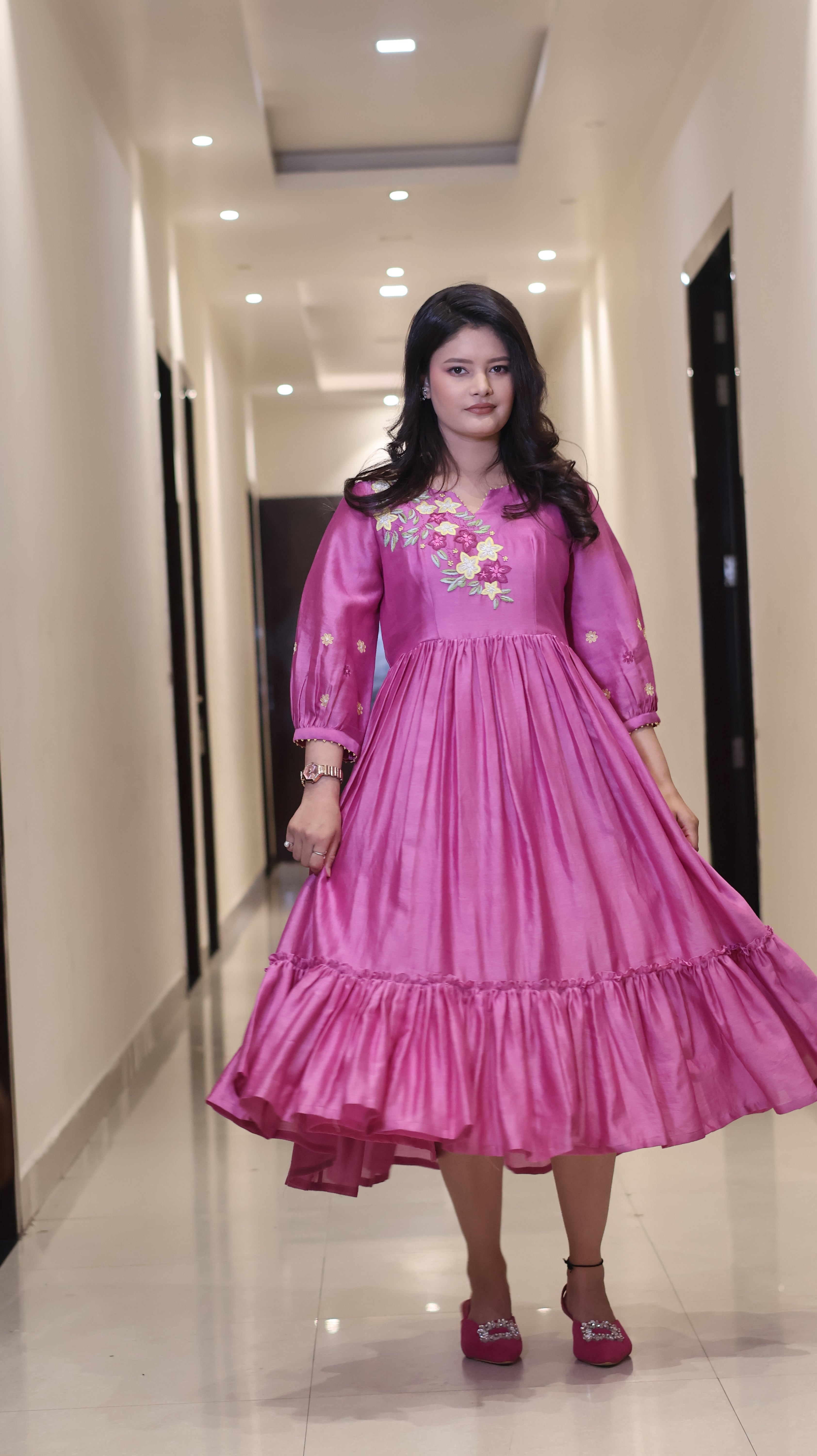The Magenta Orchid Tiered Set