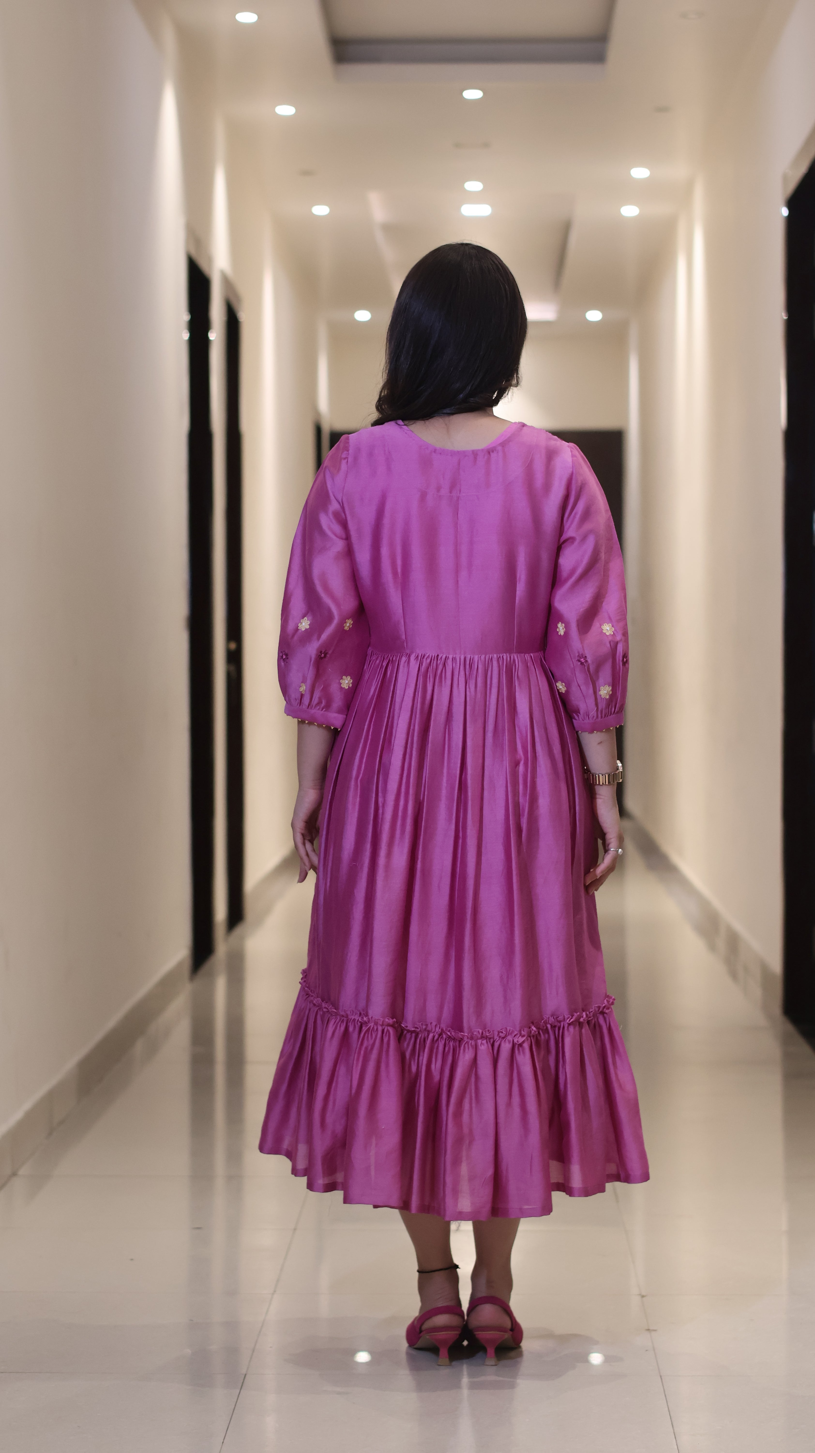 The Magenta Orchid Tiered Set