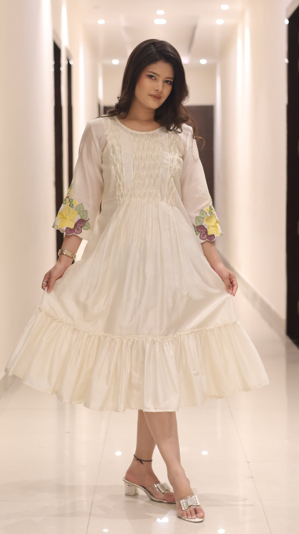 The Alabaster Flora Midi Set